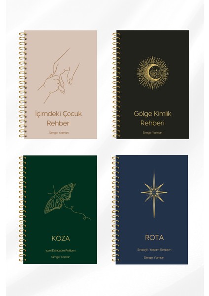 4 Adımda Dönüşüm Seti: İçimdeki Çocuk, Gölge Kimlik, Koza, Rota Rehberi - Simge Yaman
