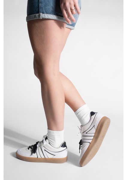 Kadın Sneaker Retro Çift Bağcıklı Spor Ayakkabı Forden