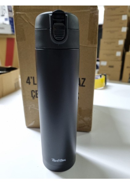 Paslanmaz Çelik Termos 450ML Siyah fiyatları