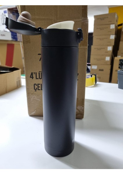 Paslanmaz Çelik Termos 450ML Siyah modelleri