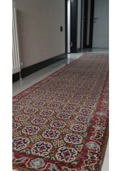 72X388 cm Çok Renkli Uzun Harika El Dokuma Nostaljik Koridor Yolluk fiyatları