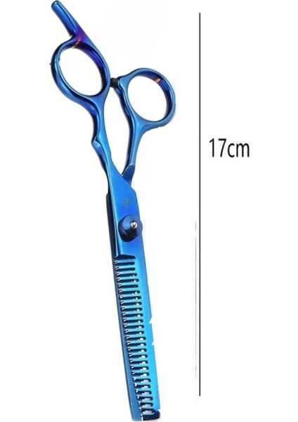 Titanium Metalik Mavi Saç Ara Makas Kesim Makası 6 Inç 17CM modelleri