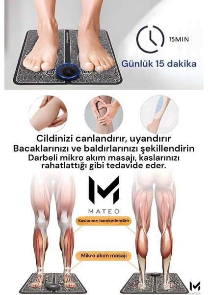 Ayak Masaj Aleti 8 Farklı Stil 18 Kademeli Titreşimli Tens Özellikli Şarjlı Taşınabilir fiyatları