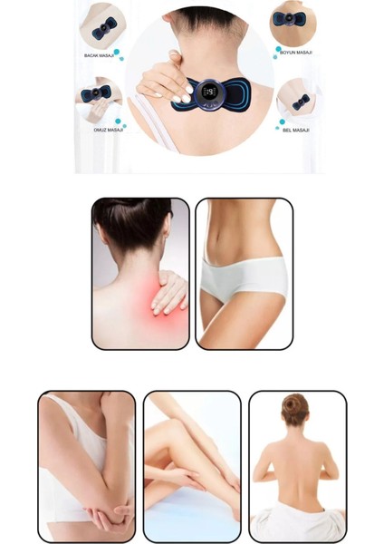 Tens Ems Elektrikli Masaj Aleti Cihazı Kablosuz Şarjlı KELEBEK101 fırsatları