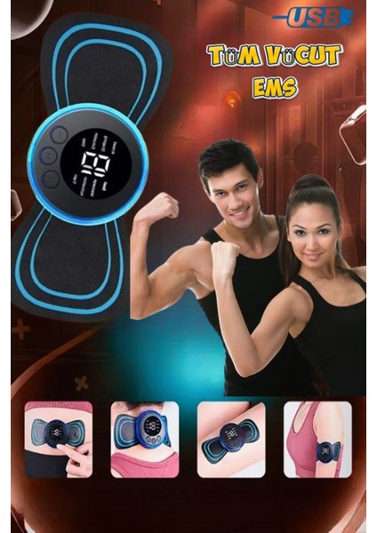 Tens Cihazı Masaj Aleti Titreşimli Masaj Aleti Ems Fizik Masaj Aleti