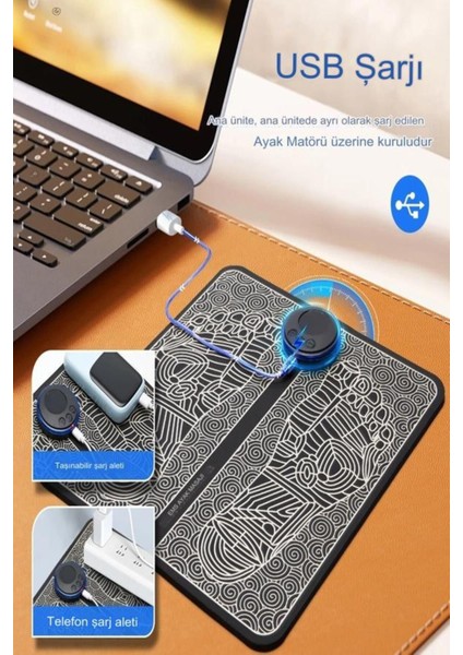 Ems Masaj Seti Ayak ve Tüm Vücut Bir Arada Özel Ikili Set Ems Tens Masaj Elektronik fırsatları