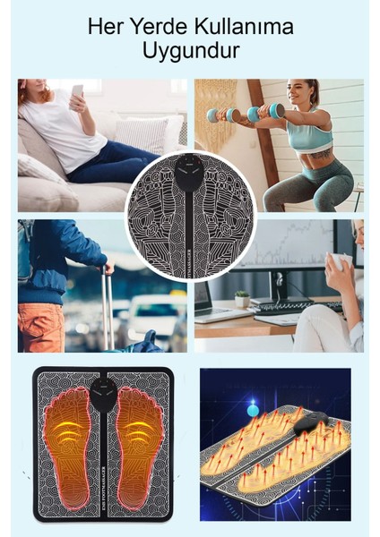 Ayak Masaj Pedi Foot Massager Titreşimli Refleksloji Masaj Aleti