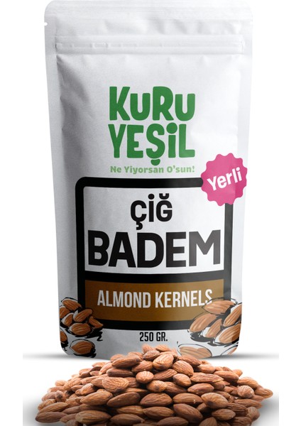 Çiğ Badem İçi - Çiğ Badem - Yerli Badem - 1 kg