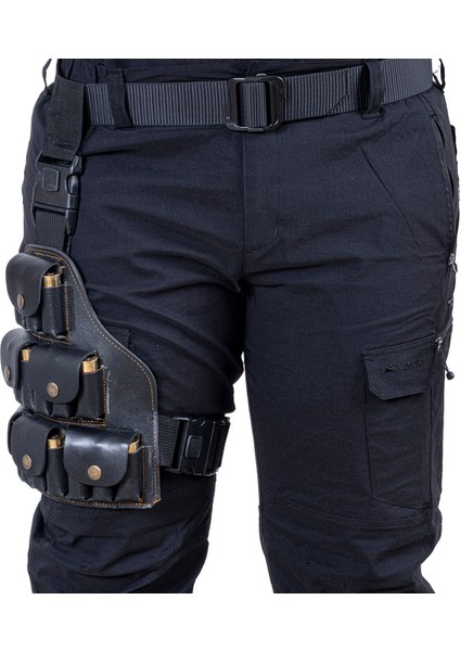 Deri Bacak Fişekliği - Savage - Siyah - 18'li fiyatları