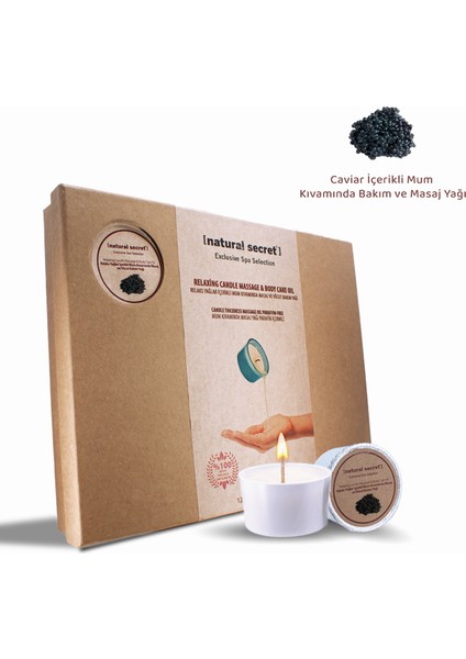 Havyar Mum Masaj & Vücut Bakım Yağı 12 x 40 ml
