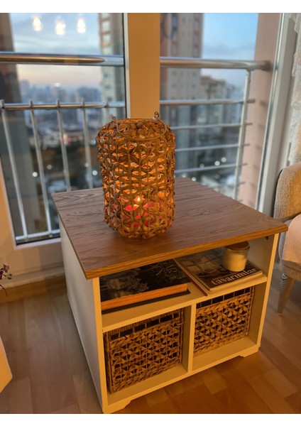 Dekoratif Naturel Fener 22 Cm