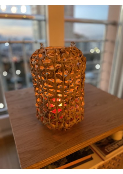 Dekoratif Naturel Fener 22 Cm