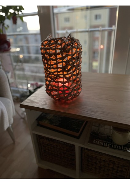 Dekoratif Naturel Fener 22 Cm