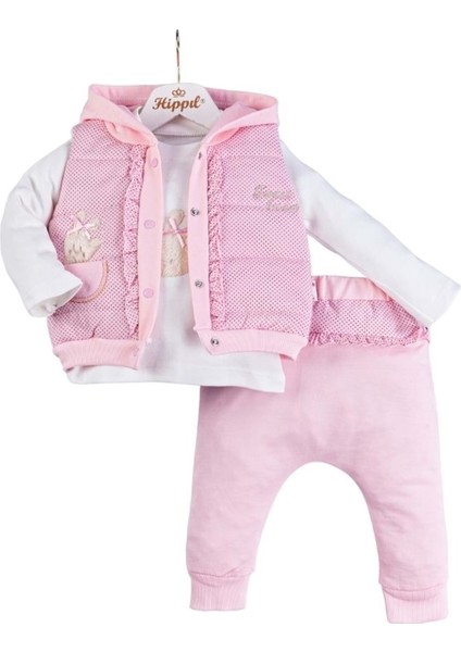 Baby 0194-3420 Şişme Yelekli Üçlü Takım 2-4 Yaş - Pembe