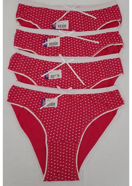 Kadın Likralı Bikini Külot 4'lü Paket