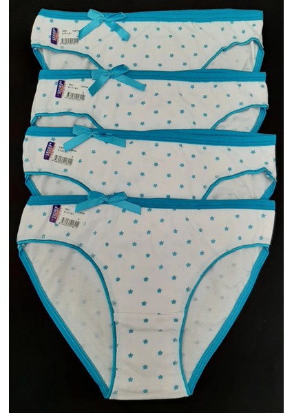 Kadın Likralı Bikini Külot 4'lü Paket
