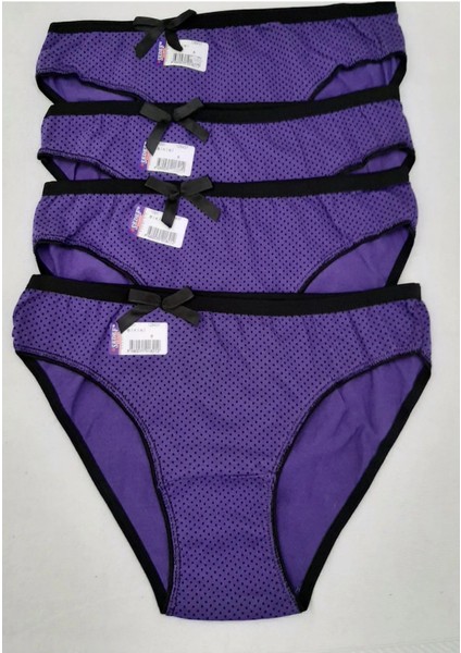 Kadın Likralı Bikini Külot 4'lü Paket