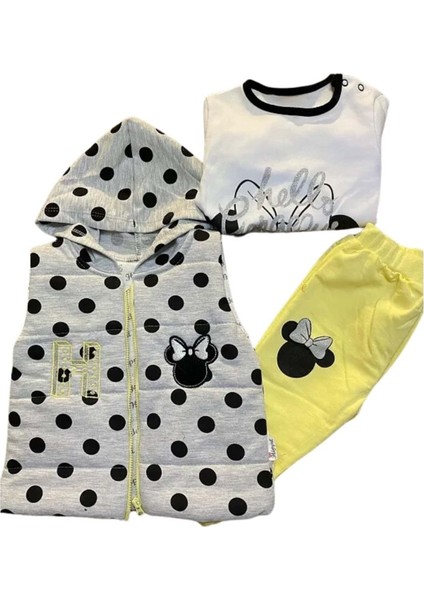 Baby Puanli 3lü Kız Takım 0315-2995 - Sarı