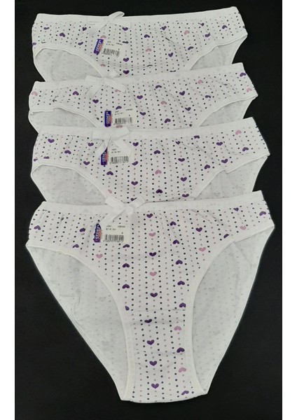 Kadın Likralı Bikini Külot 4'lü Paket