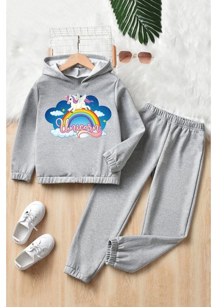Uygun Tarz Çocuk Unicorn Eşofman Takımı