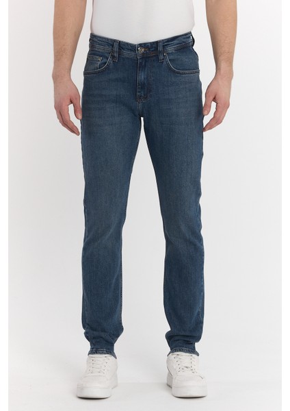 Erkek Açık Mavi Slimfit Kot Pantolon