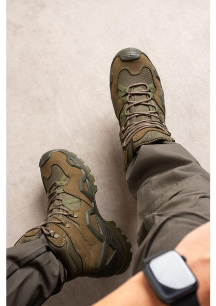 SS611 Su Geçirmez Bağcıklı Tactical/outdoor Kışlık Askeri Kısa Haki Çöl Botu