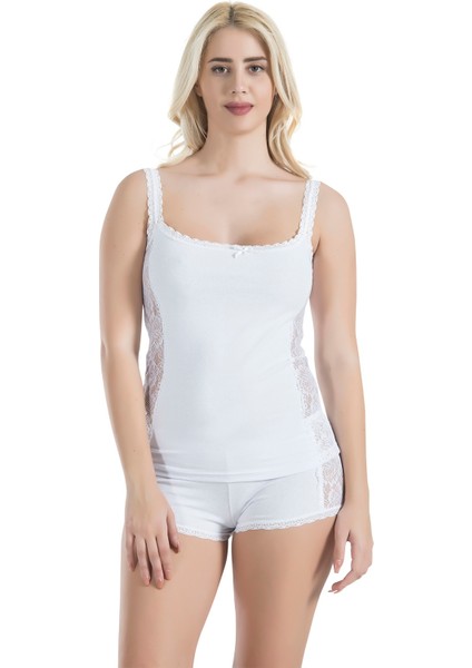 Dantelli Atlet Şort Takım 057