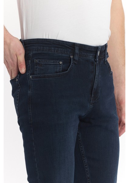 Erkek Lacivert Slimfit Kot Pantolon modelleri