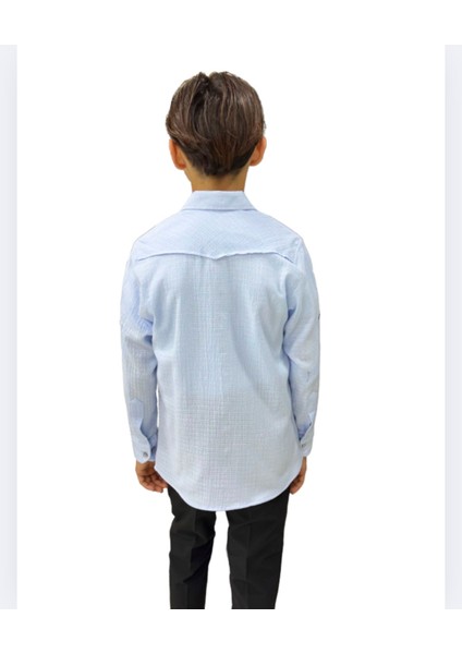 Erkek Çocuk Keten Gömlek modelleri