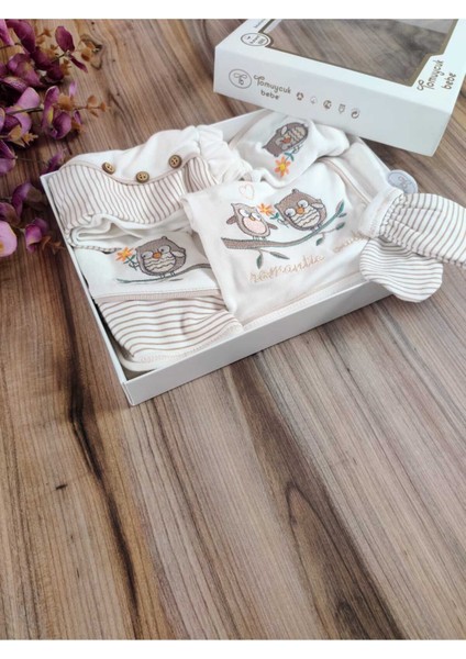 Romantik Baykuş Kız Bebek 5'li Hastane Çıkışı
