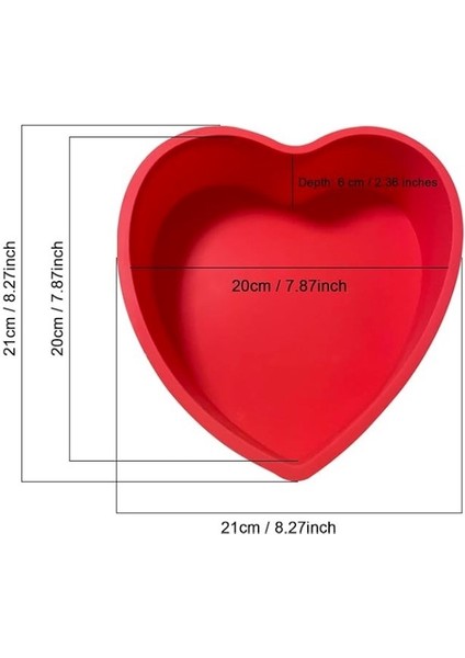 Kalp Şekilli Kek Kalıbı - Silikon fırsatları