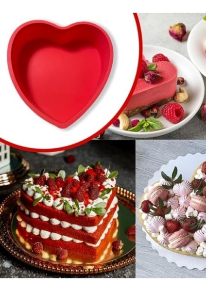 Kalp Şekilli Kek Kalıbı - Silikon indirimleri