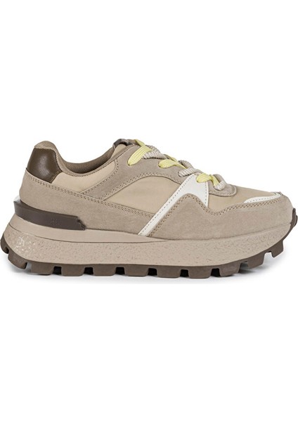 Kontrast Dokulu Sloganlı Sneaker TS1250062015023