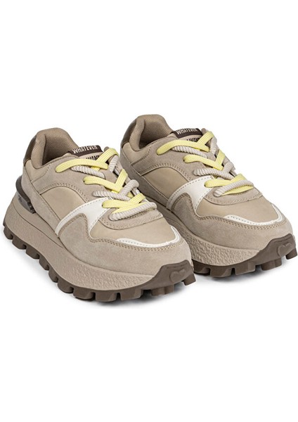 Kontrast Dokulu Sloganlı Sneaker TS1250062015023