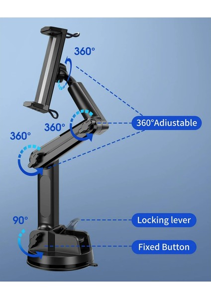 Heavy Truck Tır Kamyon Otobüs Vinç Büyük Araçlar Için Tablet Tutucu modelleri