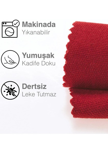 Kadife Dokulu Runner ( 40 cm x 140 cm ) fırsatları