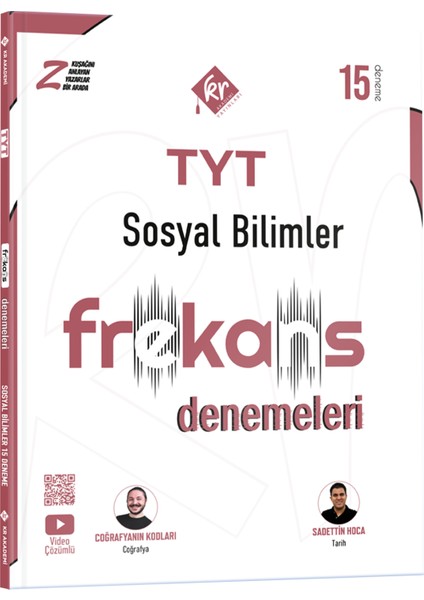 Tyt Sosyal Bilimler 15'li Frekans Denemeleri Kr Akademi Yayınları