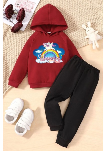 Uygun Tarz Çocuk Unicorn Eşofman Takımı