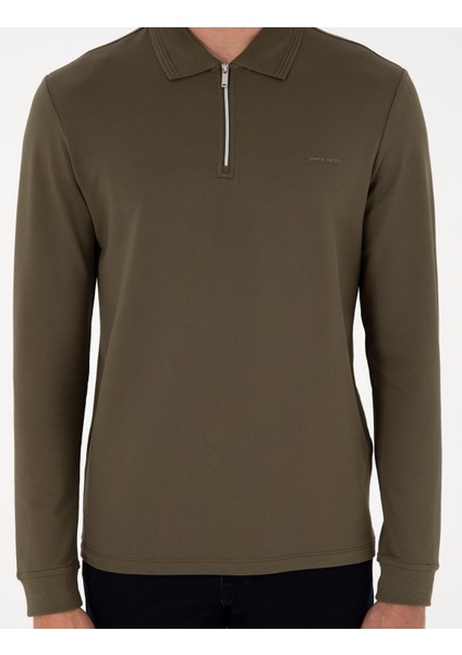 Erkek Koyu Haki Regular Fit Sweatshirt 50296504-VR111