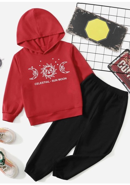 Uygun Tarz Çocuk Sun Moon Eşofman Takımı