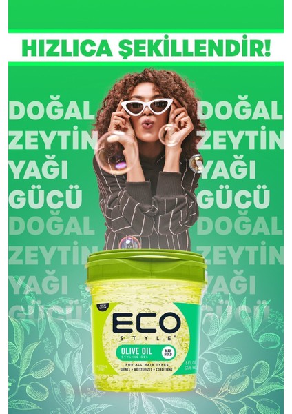 Style Zeytinyağı Besleyici Saç Şekillendirici Maximum Tutuş 236 ml Olive Oil Styling Gel Max Hold