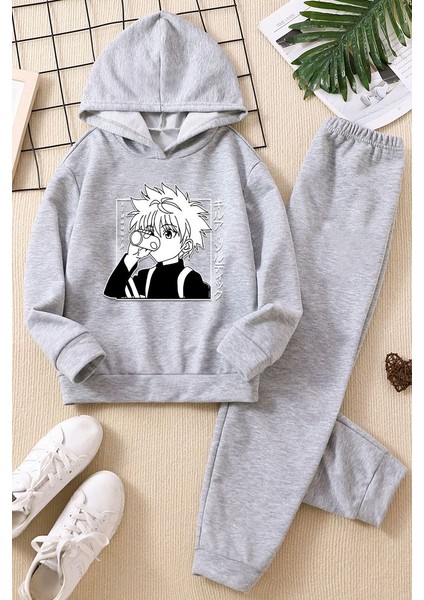 Uygun Tarz Çocuk Killua Zoldyck Eşofman Takımı