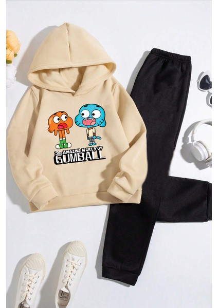 Uygun Tarz Çocuk Gumball Eşofman Takımı