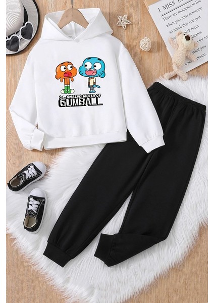 Uygun Tarz Çocuk Gumball Eşofman Takımı