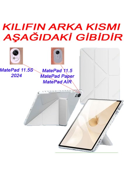 Huawei MatePad 11.5S / Air /11.5 inç / Papermate 2023 Uyumlu Kılıf Kalem Bölmeli Mars Case
