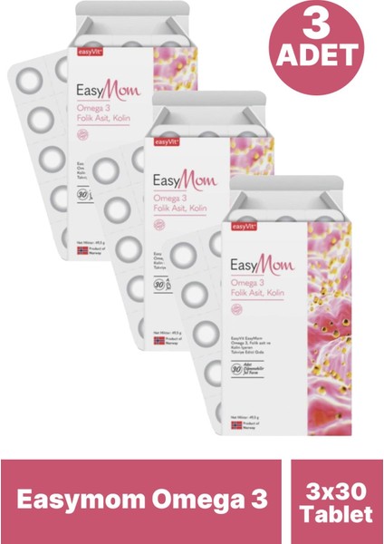 Easymom Omega 3 30 Tablet 3 Adet