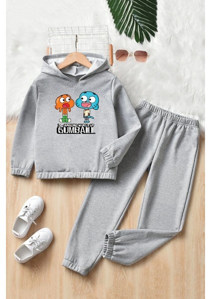 Uygun Tarz Çocuk Gumball Eşofman Takımı