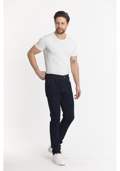 Erkek Indigo Slimfit Kot Pantolon