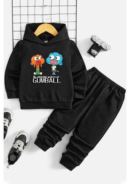Uygun Tarz Çocuk Gumball Eşofman Takımı