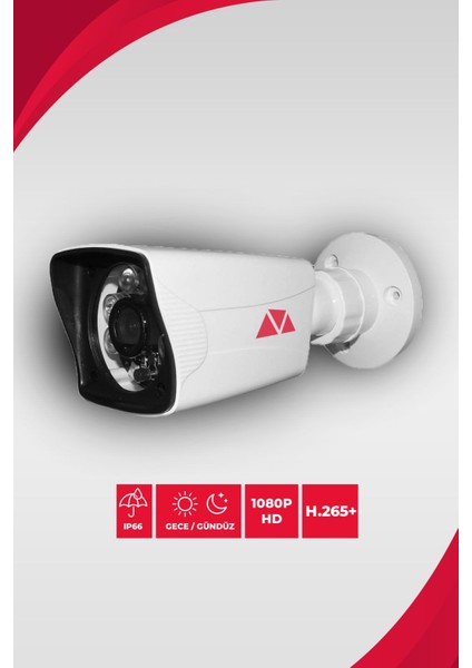 1 Kare Kamera Bullet Dış Mekan Full Hd Gece Görüşlü Irled Kameralı Ahd Güvenlik Kamerası